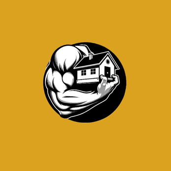 Hired Muscle Movers - Gold logo. - Movers Near Me Hired Muscle Movers - Gold logo. - Movers Near Me