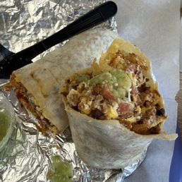 Chorizo Burrito with bacon Chorizo Burrito with bacon