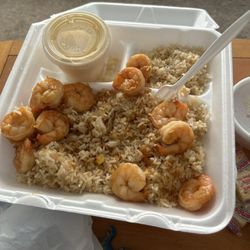 Kabuki Japanese Seafood & Steak - "fried rice" but mine had no eggs,no scallions just three pieces of corn and it's dryer than the Saharan dessert, don't waste your time.