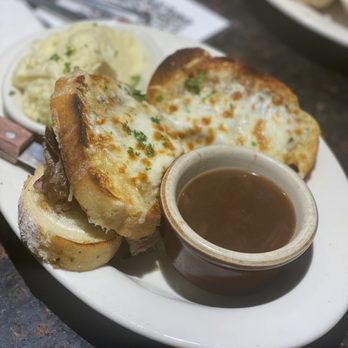 Red Rock Brewery - French Onion Steak Sandwich - American Near Me - Murray, Utah Red Rock Brewery - French Onion Steak Sandwich - American Near Me - Murray, Utah