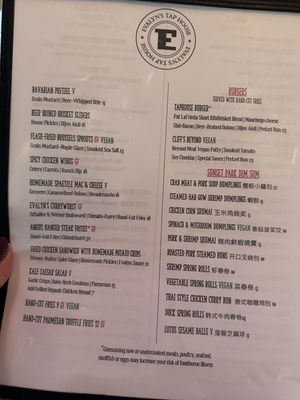 Menu photo 1 Evalyn's Tap House Brooklyn, NY