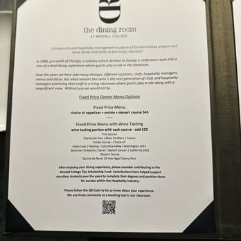 The Dining Room at Kendall College - Menu - New American Near Me - Chicago, Illinois The Dining Room at Kendall College - Menu - New American Near Me - Chicago, Illinois