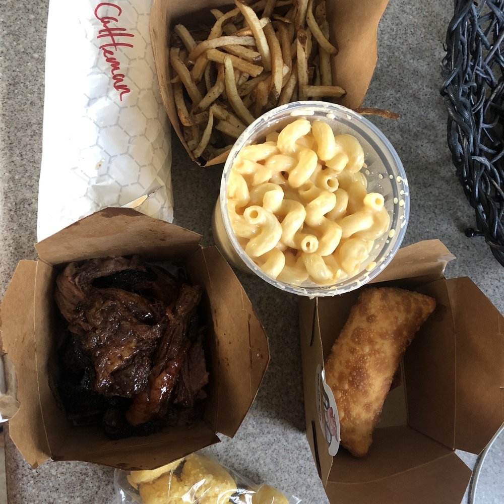 Smokeology - Side of brisket, buckoff egg roll, fries, Mac n cheese & cattleman sandwhich - Barbeque Near Me - Richland, New Jersey Smokeology - Side of brisket, buckoff egg roll, fries, Mac n cheese & cattleman sandwhich - Barbeque Near Me - Richland, New Jersey