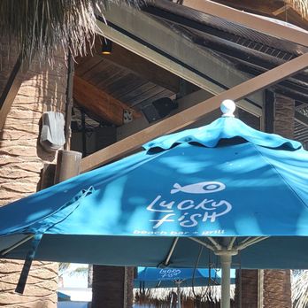 Lucky Fish Beach Bar & Grill - The entrance - Seafood Near Me - Pompano Beach, Florida