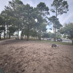 Waggin' Tales Dog Park - Great big area! Sand and grass mix. Lots of shade and seating.