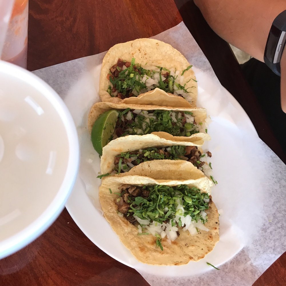 La Chilanguita - a plate of tacos and a drink - Food Trucks Near Me - Watsonville Junction, California La Chilanguita - a plate of tacos and a drink - Food Trucks Near Me - Watsonville Junction, California