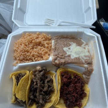 Mr Avocado’s Mexican Asada Grill - Three taco combo with two Asada and one chorizo - Mexican Near Me - Bakersfield, California Mr Avocado’s Mexican Asada Grill - Three taco combo with two Asada and one chorizo - Mexican Near Me - Bakersfield, California