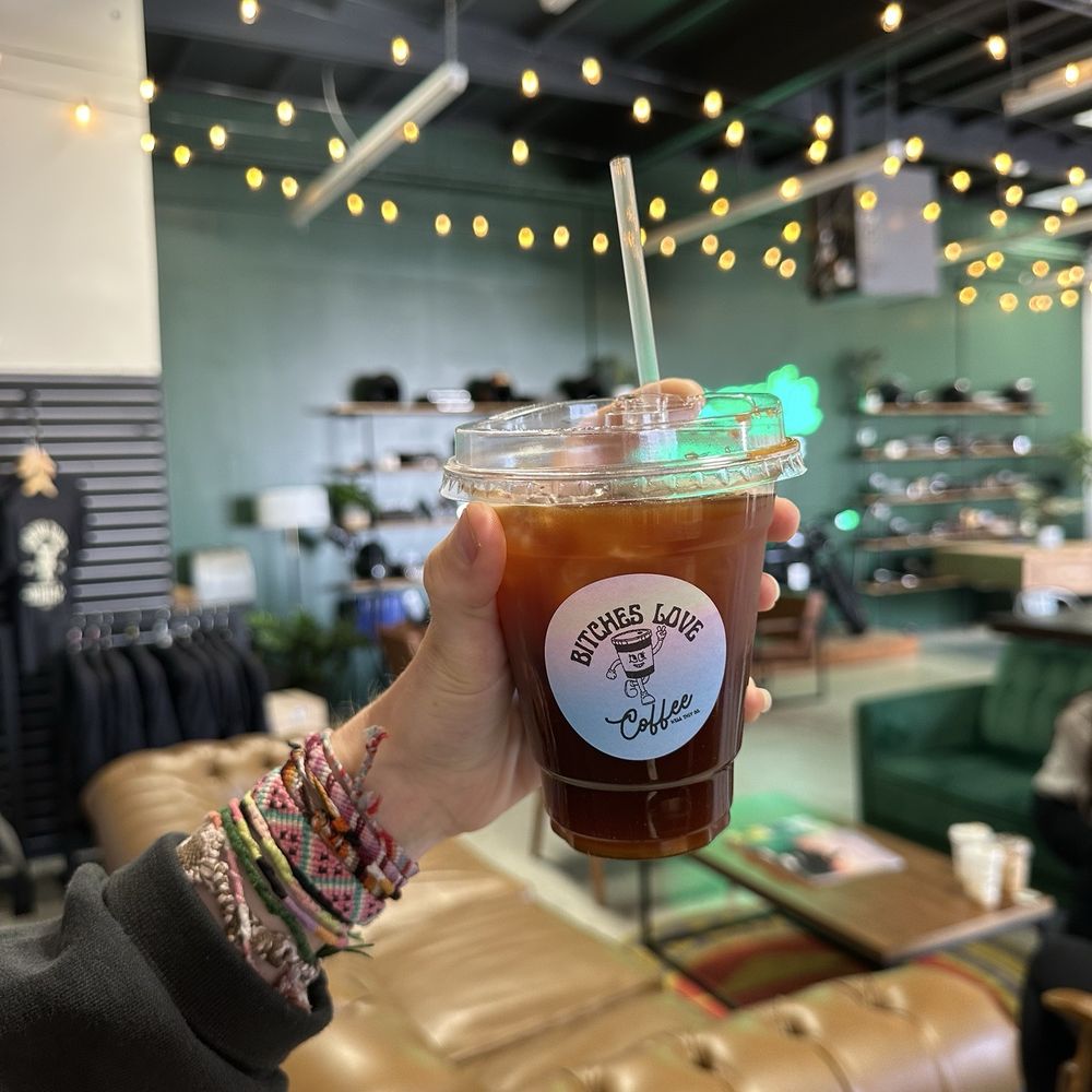 Gremlin Garage - iced americano with sugar free almond roca syrup - Coffee & Tea Near Me - Costa Mesa, California Gremlin Garage - iced americano with sugar free almond roca syrup - Coffee & Tea Near Me - Costa Mesa, California