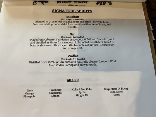 Menu photo 4 Wild Leap Atlanta Atlanta, GA Menu photo 4 Wild Leap Atlanta Atlanta, GA