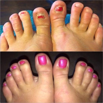 C'est La Vie Beauty Lounge - Before and after picture to prove the talent offered at this place! - Nail Salons Near Me - Crosslake, Minnesota