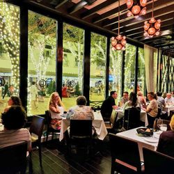 Ocean Prime - A beautiful view of the festivities in the square outside the Sugden Theatre.