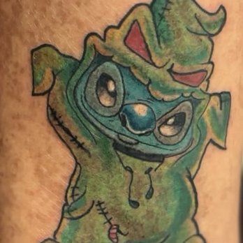 Yonkos Tattoo Studio - Stitch in a oogie boogie costume - Tattoo Near Me - San Jose, California
