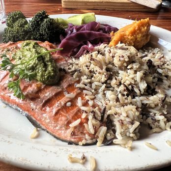 Gold Hill Inn - Grilled salmon with chimichuri - American Near Me - Gold Hill, Colorado Gold Hill Inn - Grilled salmon with chimichuri - American Near Me - Gold Hill, Colorado