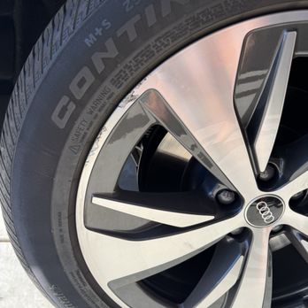Prestige Auto Reconditioning - Curb scuff on rim - Mobile Dent Repair Near Me