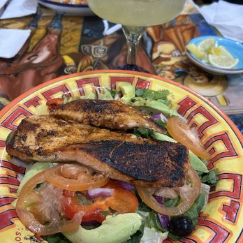 Don Jose Mexican- Sebring - Salmon Salad & a regular margarita - Mexican Near Me - Sebring, Florida