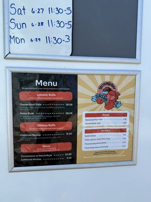 Menu photo 1 Morro Bay Lobster Morro Bay, CA Menu photo 1 Morro Bay Lobster Morro Bay, CA