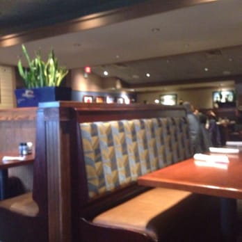Red Lobster - View from our booth, lovely wall fire at the end! - Seafood Near Me - Brampton, Ontario