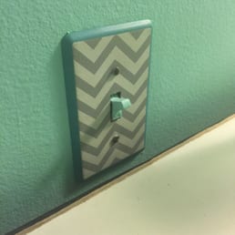 Chevron switch plate