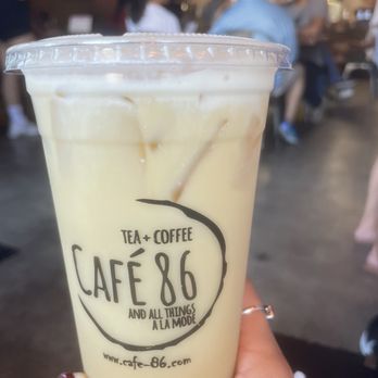 Cafe 86 - Green Rose Tea Latte. - Cafes Near Me - Northridge, California