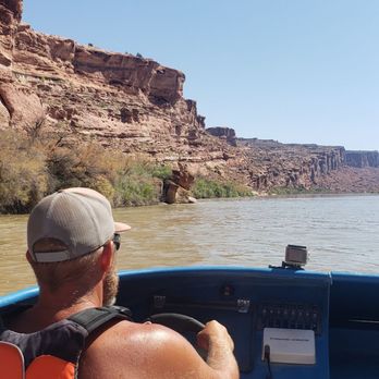 Moab Jett - Captain Jeremy zooming on the Colorado River. - Boating Near Me - Moab, Utah