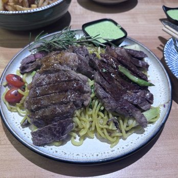NAM Kitchen - Gardena - RIBEYE STEAK GARLIC NOODLES - Asian Fusion Near Me - Gardena, California NAM Kitchen - Gardena - RIBEYE STEAK GARLIC NOODLES - Asian Fusion Near Me - Gardena, California