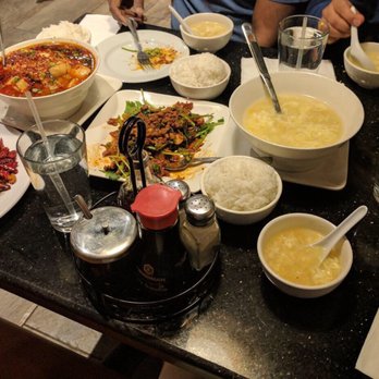 Royal Sichuan - Egg and corn soup, fiery fish, cumin lamb, Sichuan pepper chicken and dan dan noodles - Chinese Near Me - Richardson, Texas Royal Sichuan - Egg and corn soup, fiery fish, cumin lamb, Sichuan pepper chicken and dan dan noodles - Chinese Near Me - Richardson, Texas