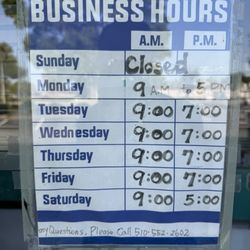 Joy Cleaners - Current operating hours