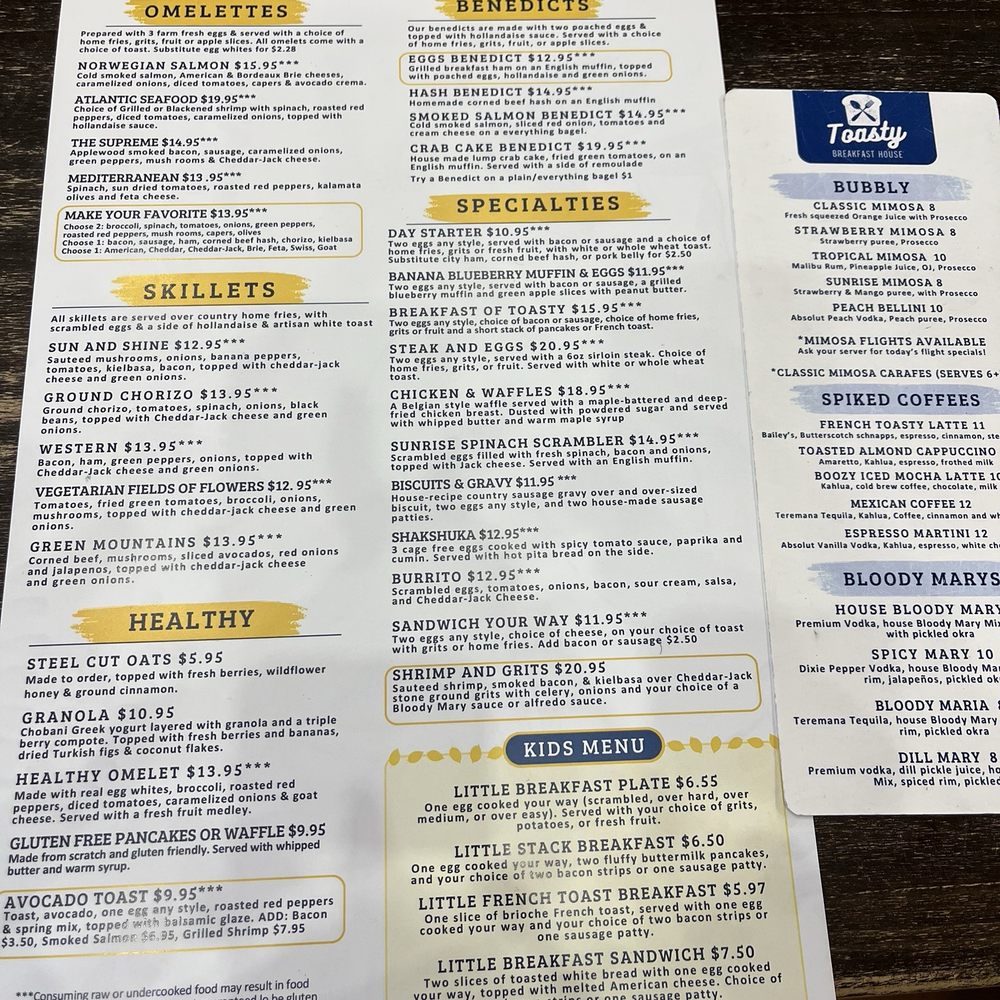 Toasty - Menu 4/26 - Breakfast & Brunch Near Me - Myrtle Beach, South Carolina Toasty - Menu 4/26 - Breakfast & Brunch Near Me - Myrtle Beach, South Carolina