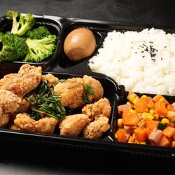 Popcorn Chicken Rice Bento