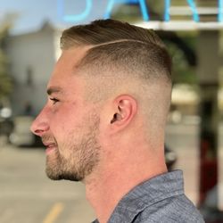 Jeff the Barber - High Razor Fade with a hard part