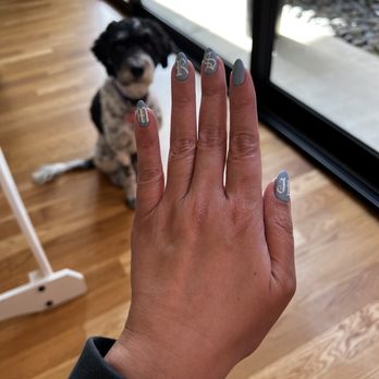 CLEO Nail Bar - Wedgwood themed anniversary nails! - Nail Salons Near Me - Pasadena, California
