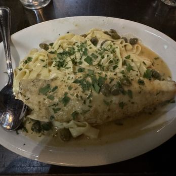 Riccardo Enoteca - House special branzino with homemade pasta almost no bones to deal with. - Italian Near Me - Chicago, Illinois Riccardo Enoteca - House special branzino with homemade pasta almost no bones to deal with. - Italian Near Me - Chicago, Illinois