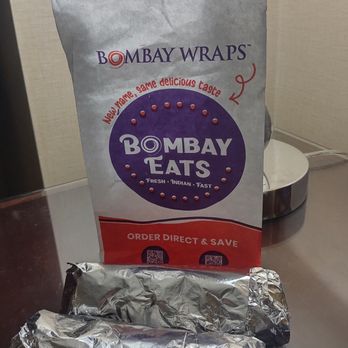 Bombay Eats - Neat, compact packaging for wraps. - Indian Near Me - Chicago, Illinois Bombay Eats - Neat, compact packaging for wraps. - Indian Near Me - Chicago, Illinois