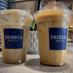Tribeca Coffee - French Toast Shaken Espresso & Toffee Crunch Iced Latte