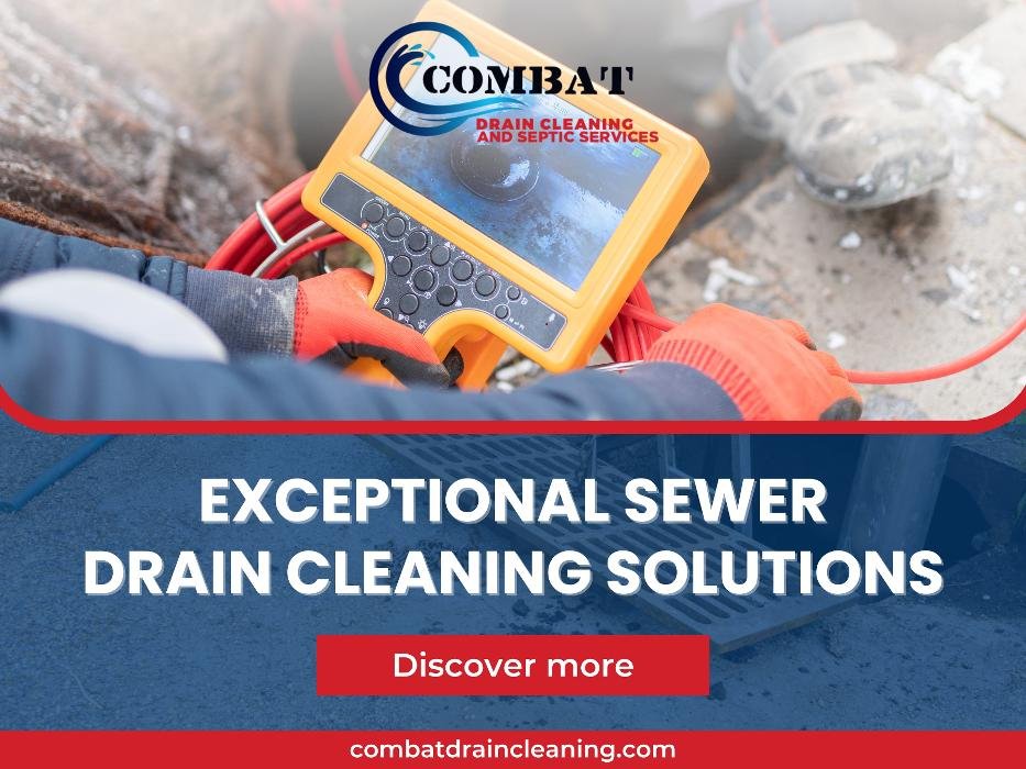 Slide of Combat Drain Cleaning and Septic Services