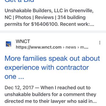 Unshakable Builders - The media is already fully aware of unshakable builders in their shotty work - Architects Near Me - Greenville, North Carolina