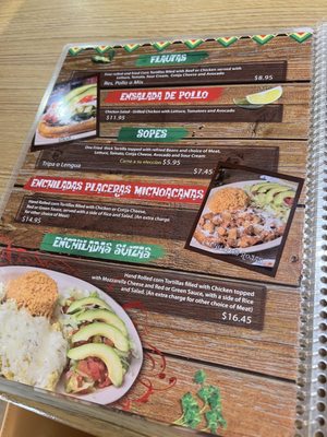 Menu photo 3 Taqueria Morelia Homestead, FL