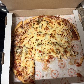 Nancy's Pizza Douglasville - BYO pizza-Large Greatest Hits Thin Pizza(cheese, onions, peppers, basil) - Pizza Near Me - Douglasville, Georgia