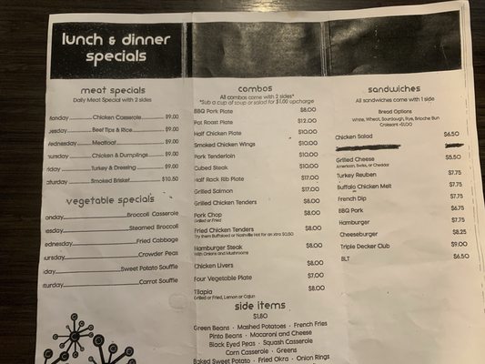 Menu photo 3 Oakwood Cafe Dalton, GA