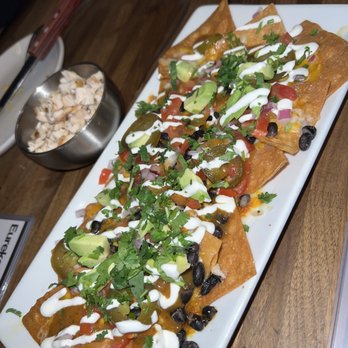 Eureka! - Grilled Chicken Nachos (chicken on the side) - American Near Me - Berkeley, California