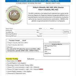 Heart Center - Vascular test your pcp can order for you @HEART CENTER VASCULAR 5087714205 FAX 508 7717870