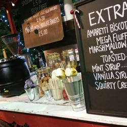 Passion Fruit Coffee - Check out the mega toasted #marshmallows. Yummy with Hot Choc!