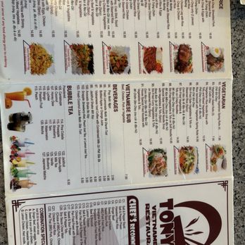 Tony's Vietnamese Noodle Restaurant - New menu with updated prices - Vietnamese Near Me - Airdrie, Alberta Tony's Vietnamese Noodle Restaurant - New menu with updated prices - Vietnamese Near Me - Airdrie, Alberta