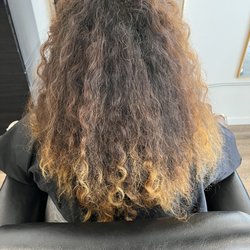 Bianca Kelly Salon - The back of my awful hair. I was long overdue for a cut