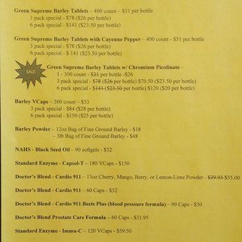 Green Supreme - List of products we sell. - Vitamins & Supplements Near Me - West Middlesex, Pennsylvania Green Supreme - List of products we sell. - Vitamins & Supplements Near Me - West Middlesex, Pennsylvania