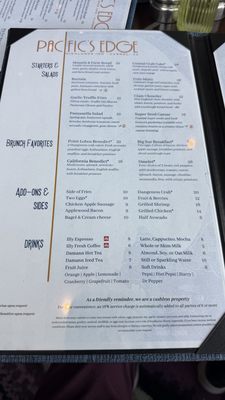 Menu photo 4 Pacific's Edge Restaurant Carmel, CA