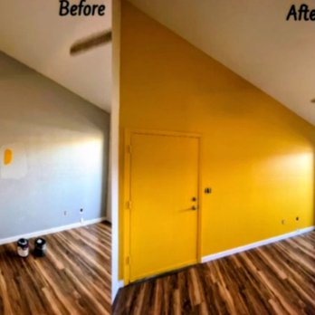Dre&Sharon interior painting - Before and after pictures of a bedroom - Painters Near Me - Milwaukee, Wisconsin Dre&Sharon interior painting - Before and after pictures of a bedroom - Painters Near Me - Milwaukee, Wisconsin
