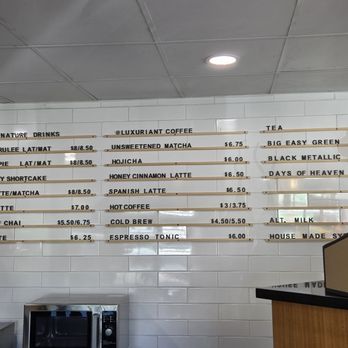 Luxuriant Coffee - Menu - Coffee & Tea Near Me - Riverside, California