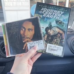 CD Exchange - Journey to the Center of the Earth (DVD) and Bob Marley CD