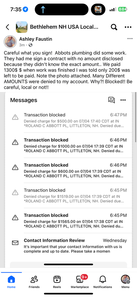 Slide of Roland C Abbott Plumbing & Heating